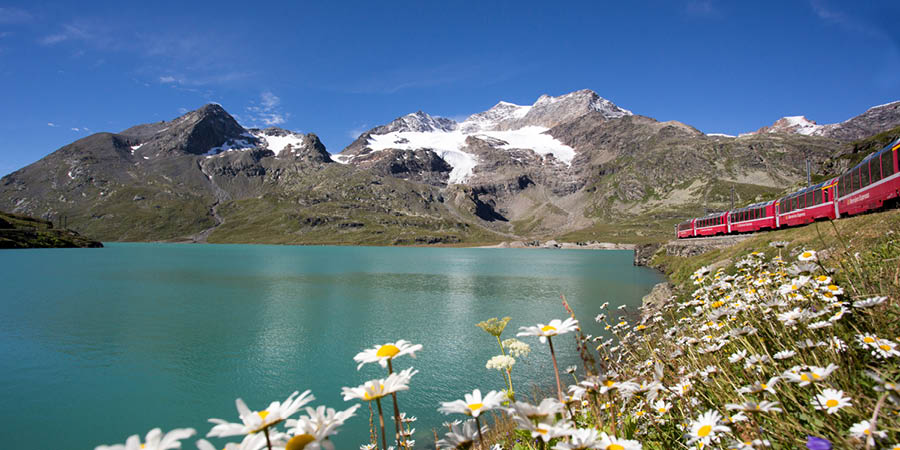 Experiencing the scenic route of the Bernina Express