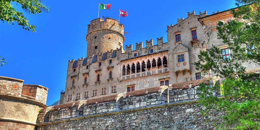 Visiting Castello del Buonconsiglio on a tour of Trento